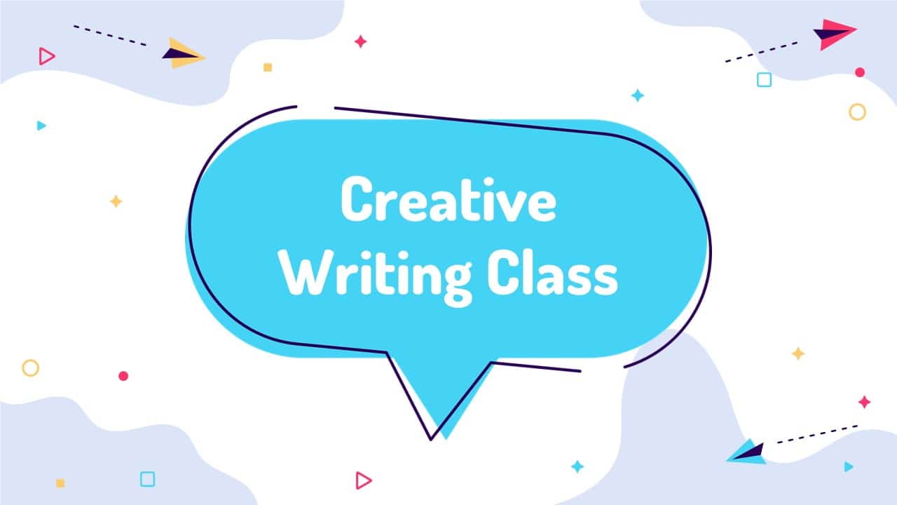 Creative Writing Class Free PowerPoint Template Google Slides Theme