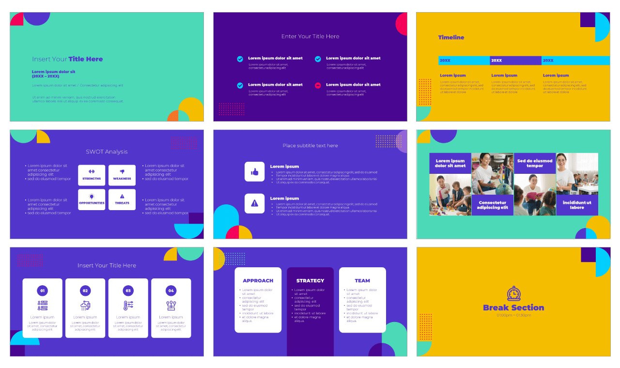Education Consulting PowerPoint Template Google Slides Theme Free download