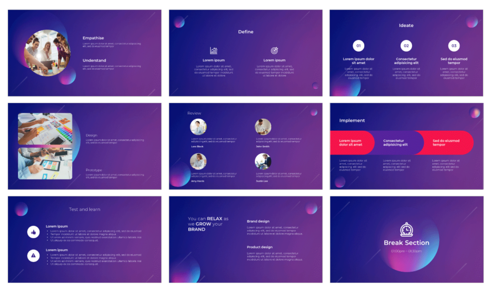 Gradient Inspiration Free PowerPoint Template and Google Slides Theme