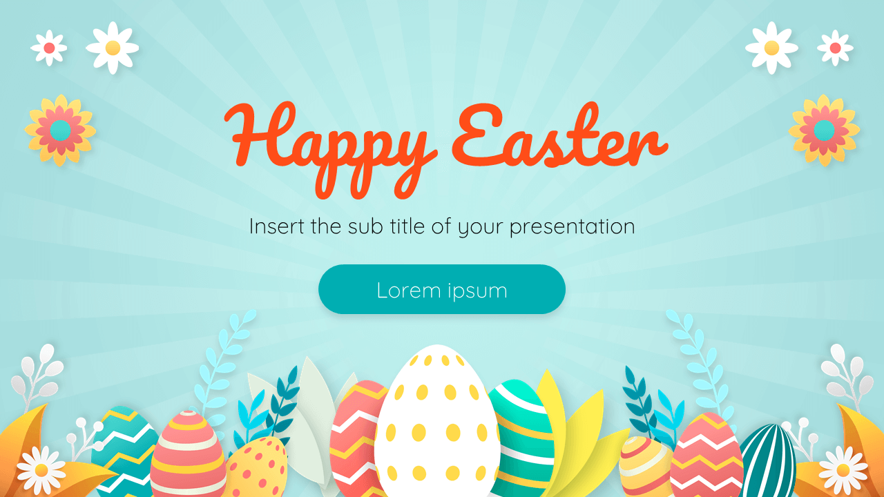 Happy Easter Free Powerpoint Template And Google Slides Theme