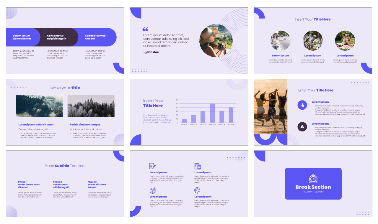 Inspired Travel PowerPoint Template Google Slides Theme Free download