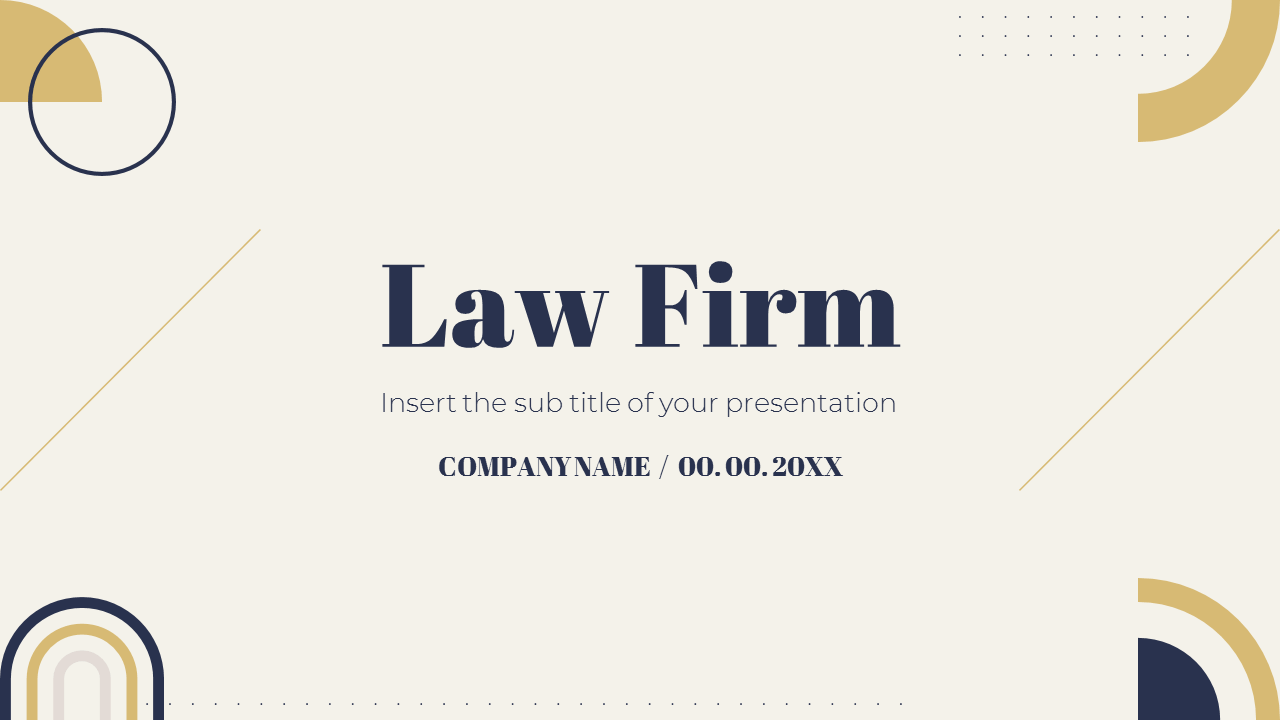 Law Firm Free PowerPoint Template and Google Slides Theme
