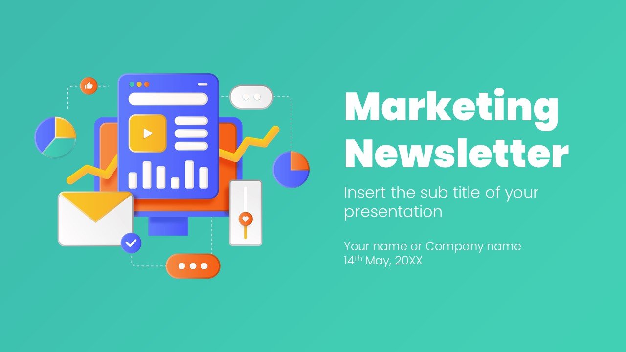 Marketing Newsletter Free Powerpoint Template And Google Slides Theme