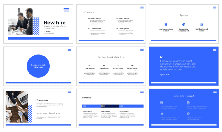 New hire Free PowerPoint Template and Google Slides Theme