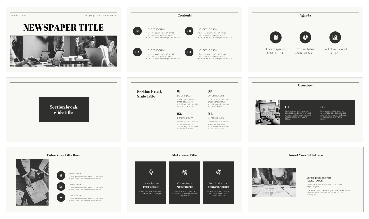 newspaper powerpoint templates