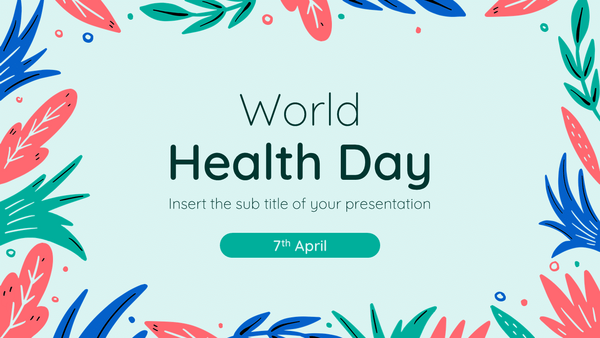 World Health Day Free PowerPoint Template and Google Slides Theme