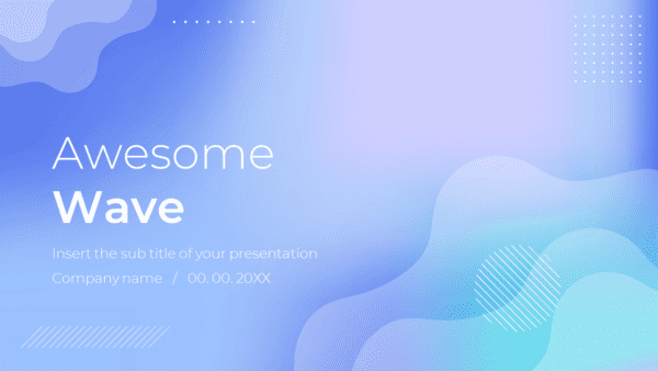 Awesome Wave Free PowerPoint Template and Google Slides Theme