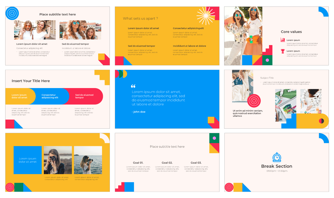 Introduction PowerPoint Template Google Slides Theme Free download