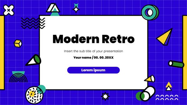 Modern Retro Free PowerPoint Template and Google Slides Theme