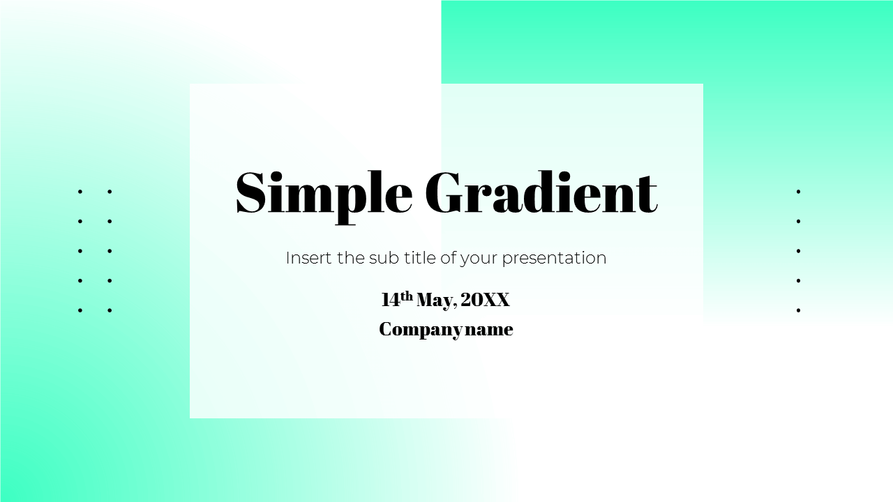 Simple Gradient Free PowerPoint Template and Google Slides Theme