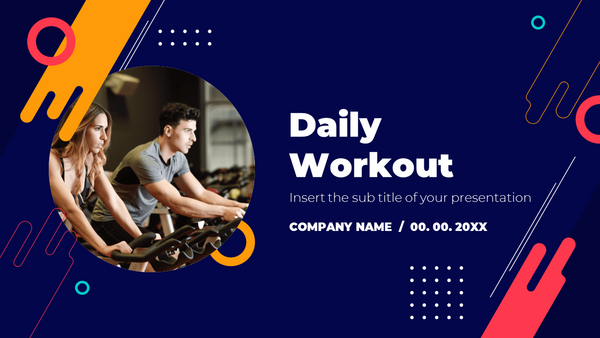 Daily Workout Free PowerPoint Template and Google Slides Theme
