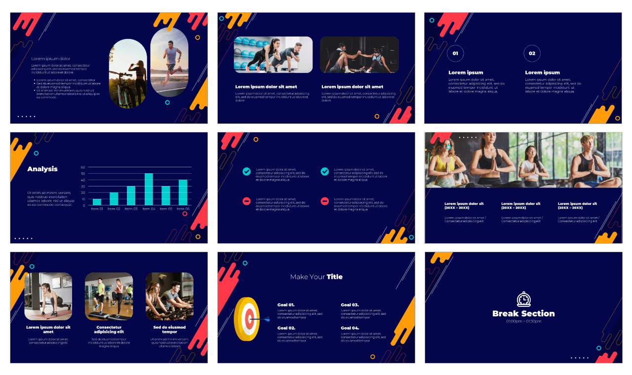 Daily Workout PowerPoint Template Google Slides Theme Free download