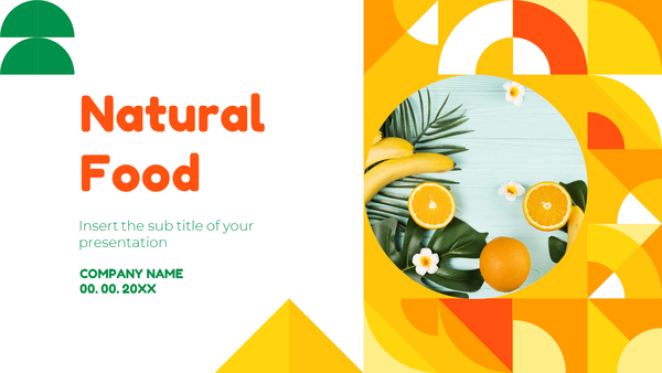 Natural Food Free PowerPoint Template and Google Slides Theme