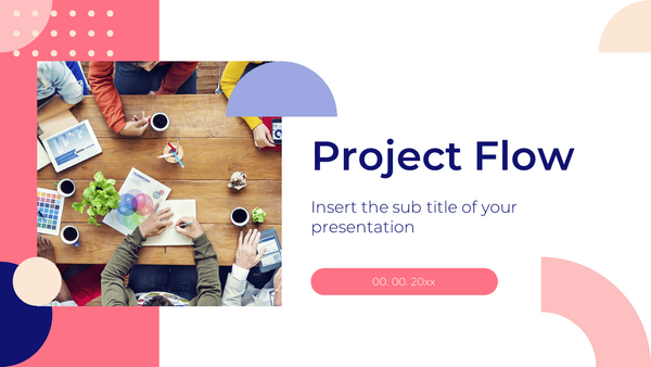 Project Flow Free PowerPoint Template and Google Slides Theme