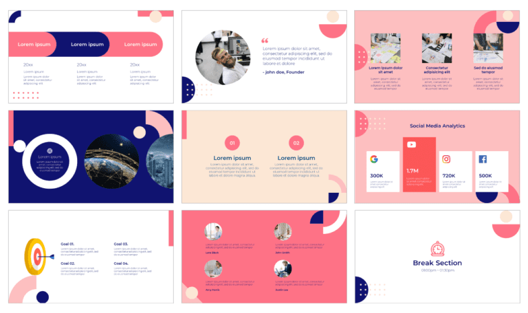 Project Flow Free PowerPoint Template and Google Slides Theme