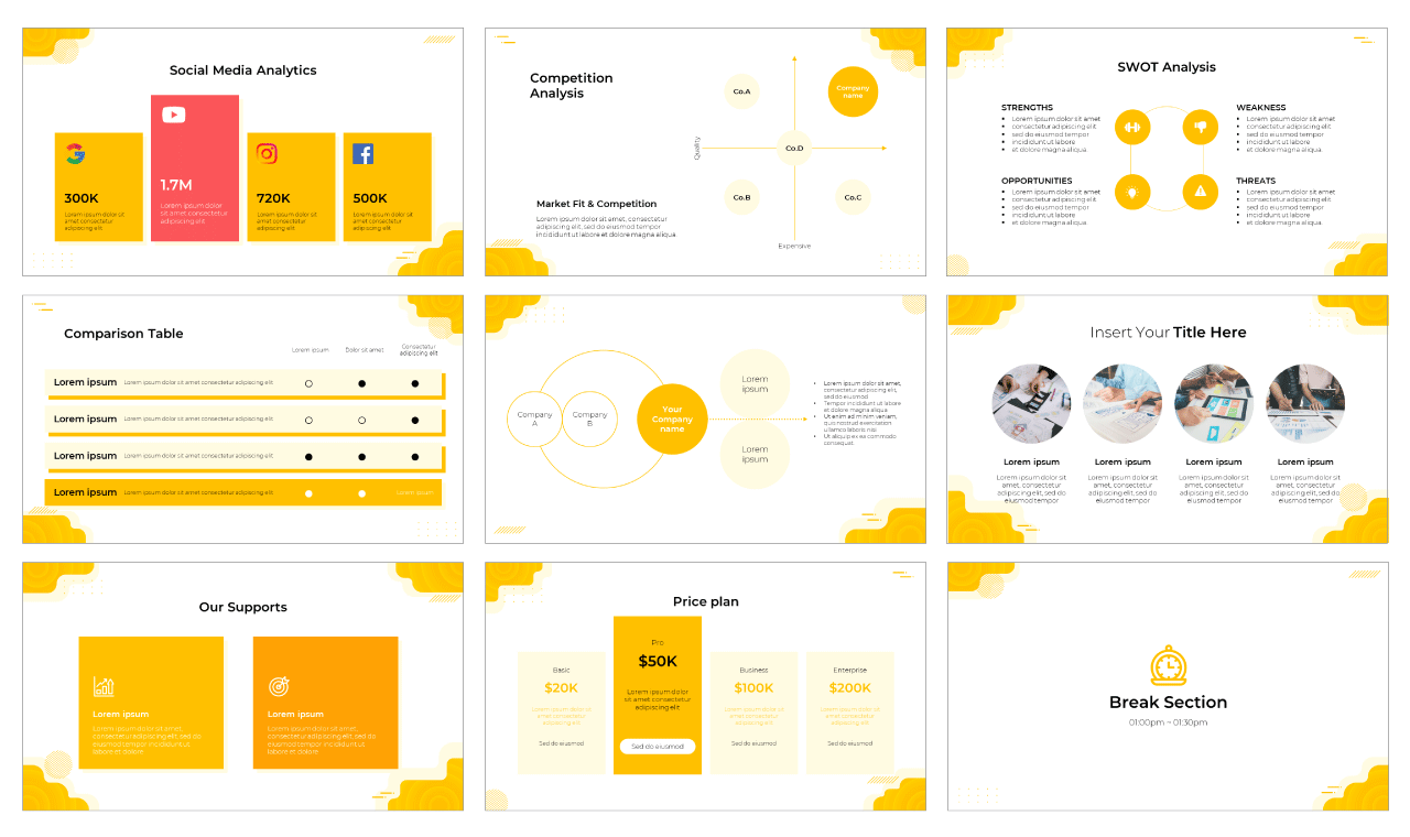 Creative Project PowerPoint Template Google Slides Theme Free download