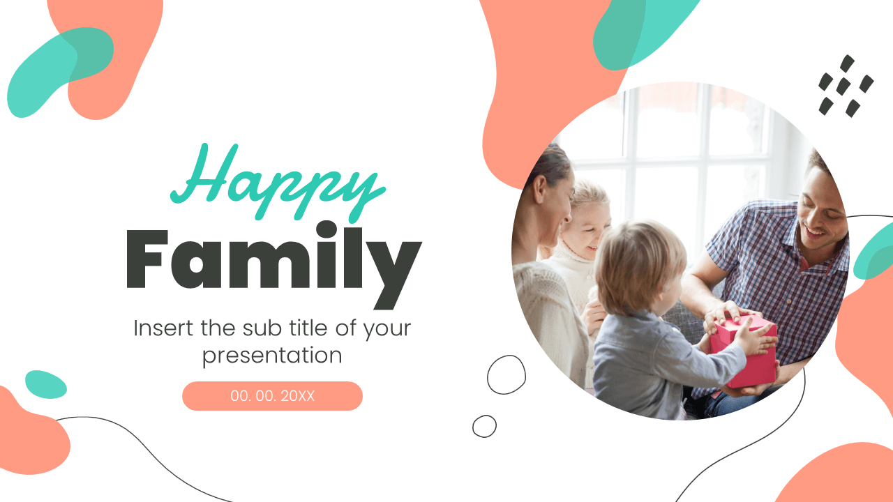 Happy Family Free PowerPoint Template and Google Slides Theme
