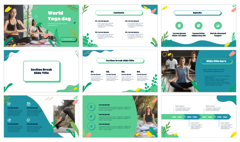 Yoga Day Free PowerPoint Template and Google Slides Theme