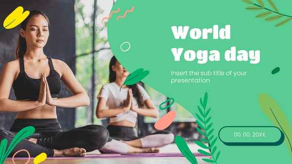 Yoga Day Free PowerPoint Template and Google Slides Theme