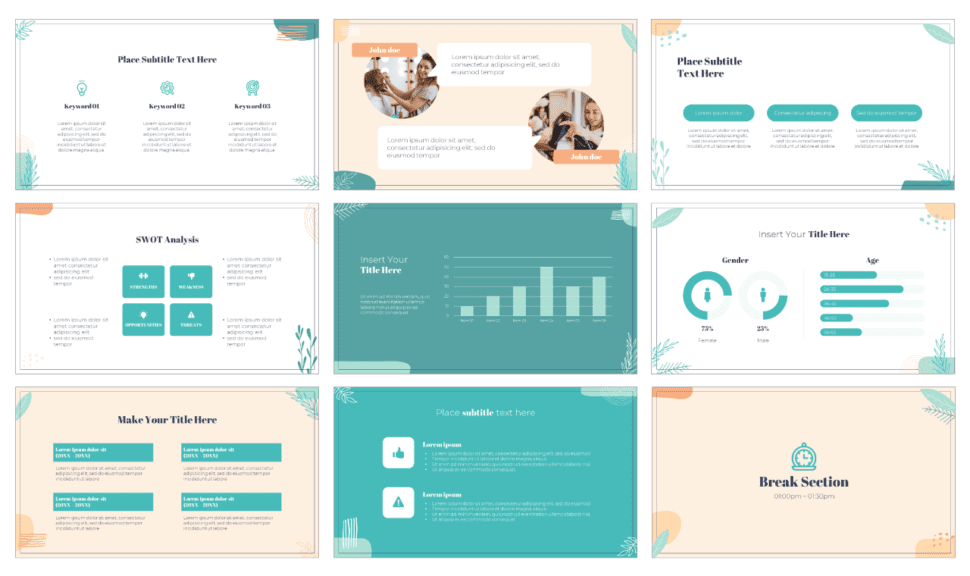 Beauty Salon Free PowerPoint Template and Google Slides Theme