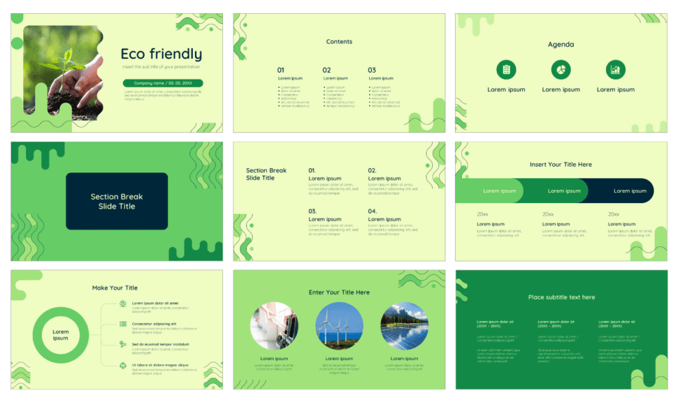 Eco-friendly Free PowerPoint Template and Google Slides Theme