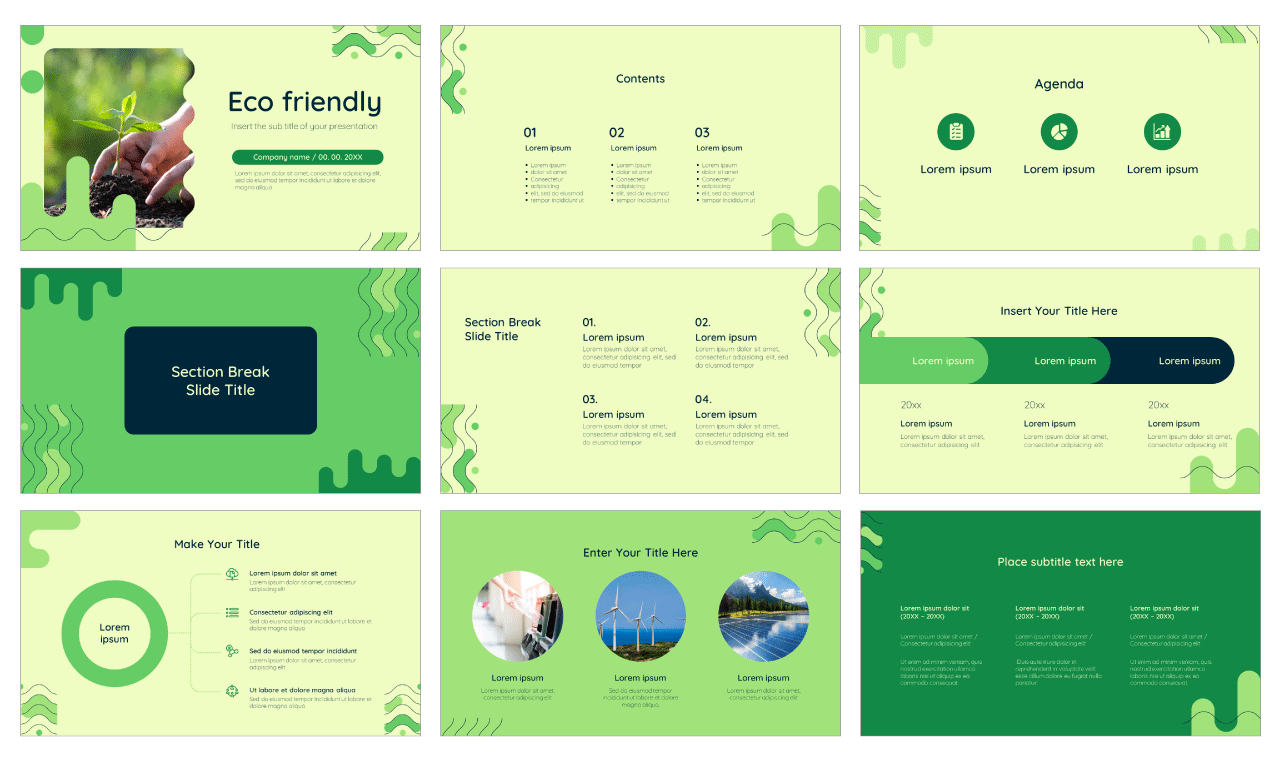 Eco-friendly Free PowerPoint Templates Google Slides Themes