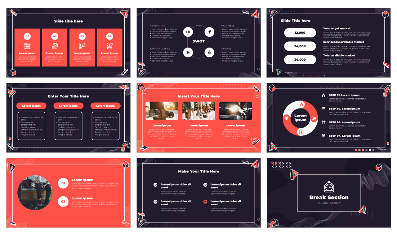 Wireframe Free PowerPoint Template and Google Slides Theme