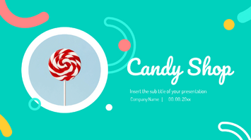 Candy Shop Free PowerPoint Templates and Google Slides Themes