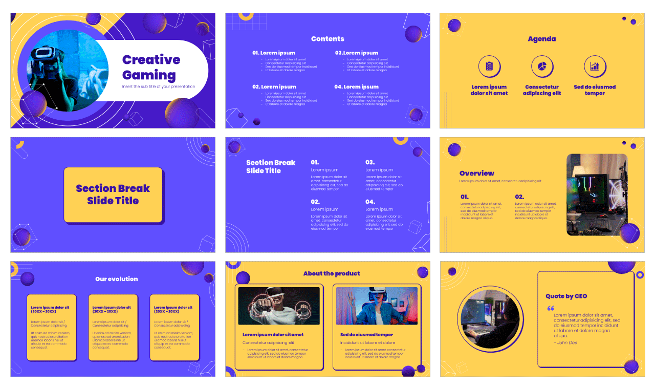 Creative Videogame Basics Powerpoint Template and Google Slides Theme