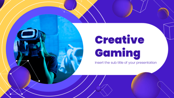 Creative Gaming Free PowerPoint Templates and Google Slides Themes