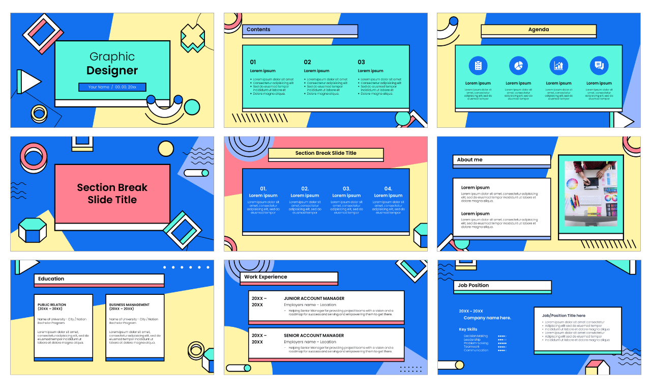 Graphic Designer Free PowerPoint Templates Google Slides Themes