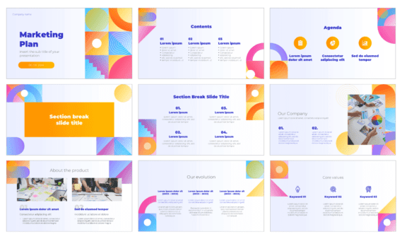 Marketing Plan Free PowerPoint Template and Google Slides Theme