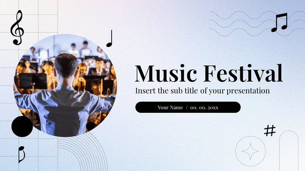 Music Festival Free PowerPoint Templates and Google Slides Themes