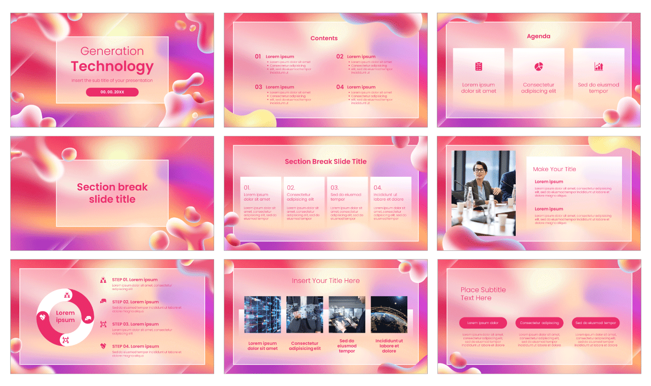 Generation Technology Free PowerPoint Templates Google Slides Themes