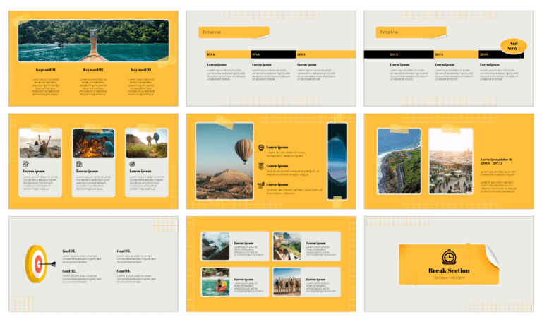 My Story Free PowerPoint Template and Google Slides Theme