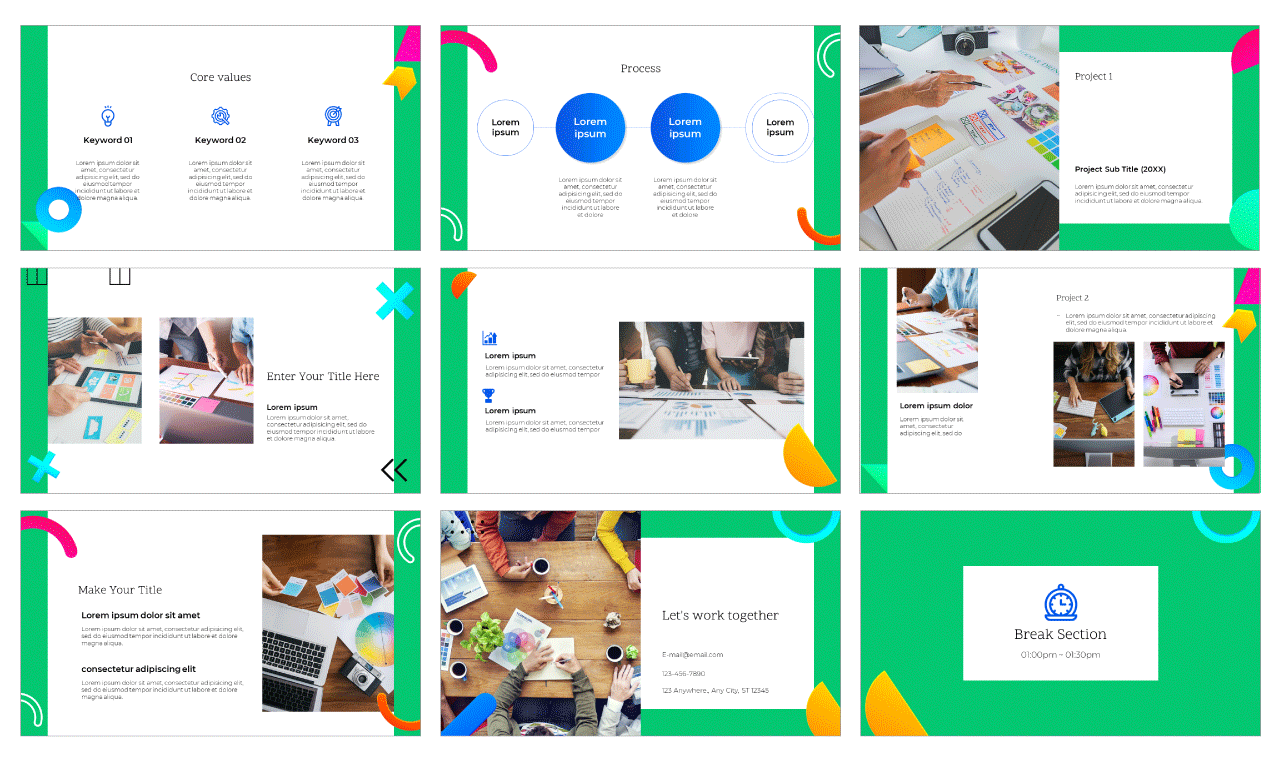 Portfolio Slides PowerPoint Templates Google Slides Themes Free download