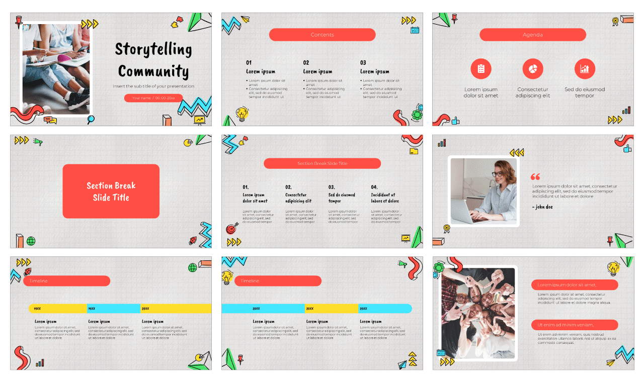 Storytelling Community Free PowerPoint Templates Google Slides Themes