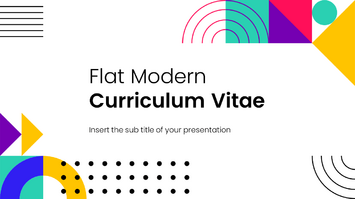 Flat CV Free PowerPoint Templates and Google Slides Themes