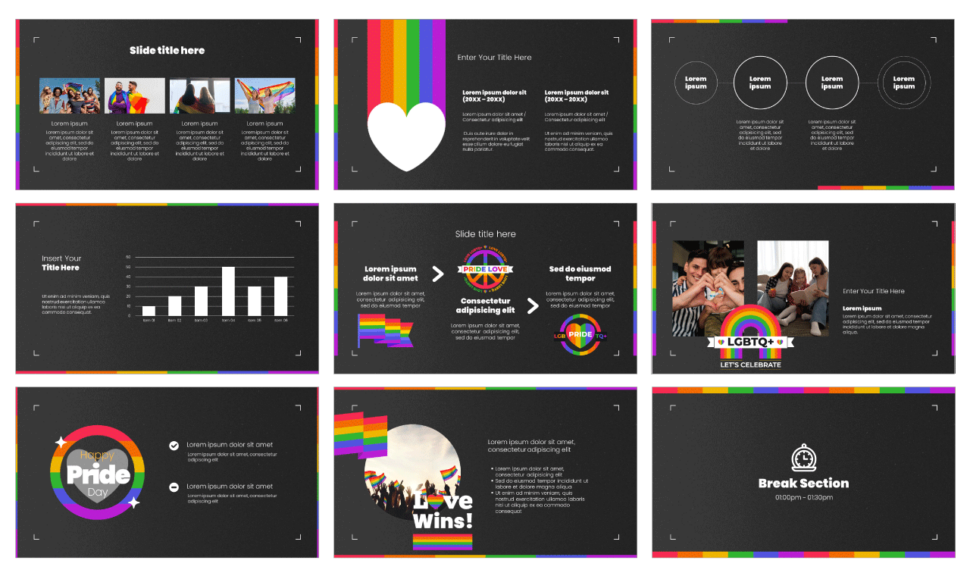 LGBT Marketing Free PowerPoint Template and Google Slides Theme