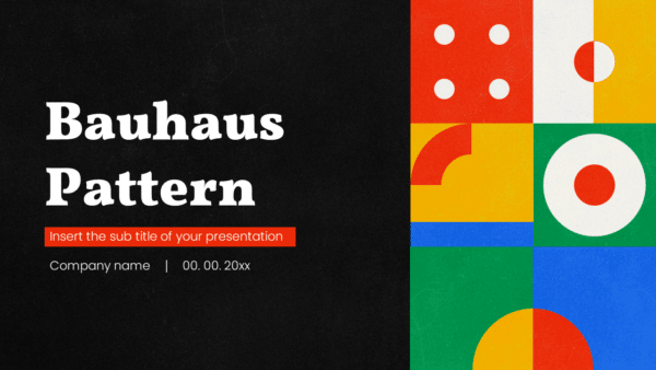 Bauhaus Pattern Free PowerPoint Templates and Google Slides Themes