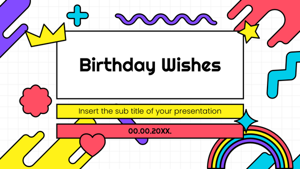 Birthday Wishes Free PowerPoint Templates and Google Slides Themes
