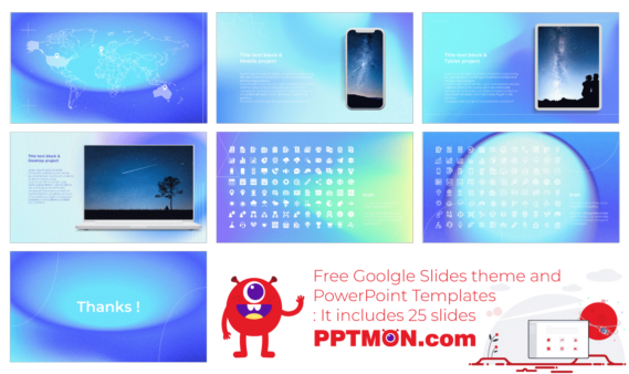 Gradient Project Free PowerPoint Template and Google Slides Theme