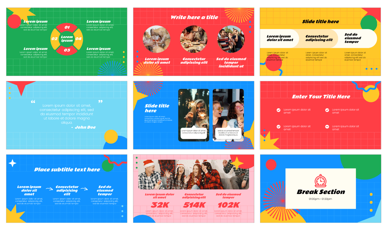Home Party PowerPoint Templates Google Slides Themes Free download