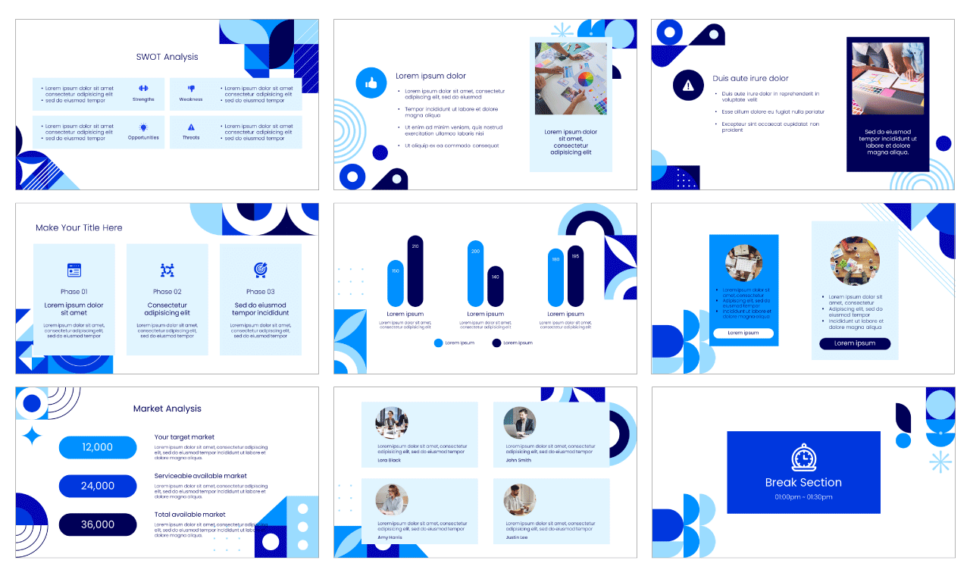 Meeting Plan Free PowerPoint Template and Google Slides Theme