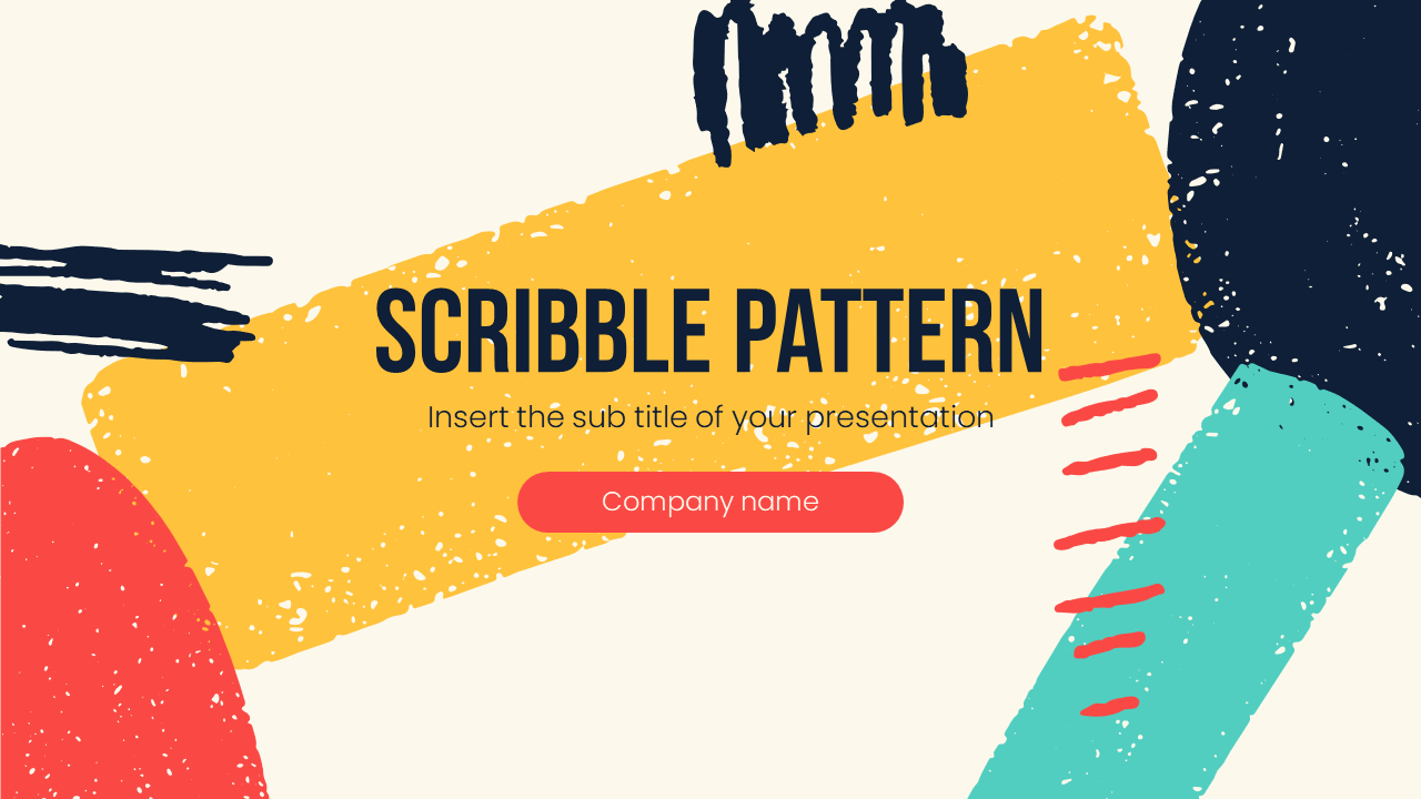 Scribble Pattern Free PowerPoint Template and Google Slides Theme