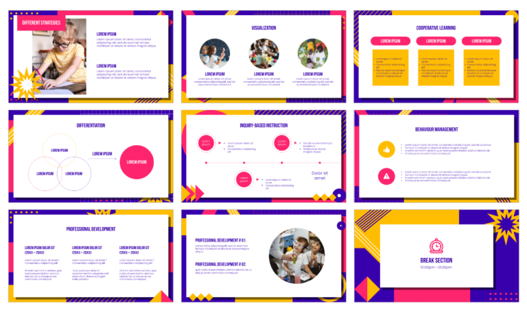 Teaching Strategies Free PowerPoint Template and Google Slides Theme