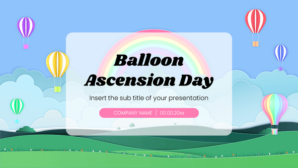 Balloon Ascension Day Free Google Slides Theme and PowerPoint Template