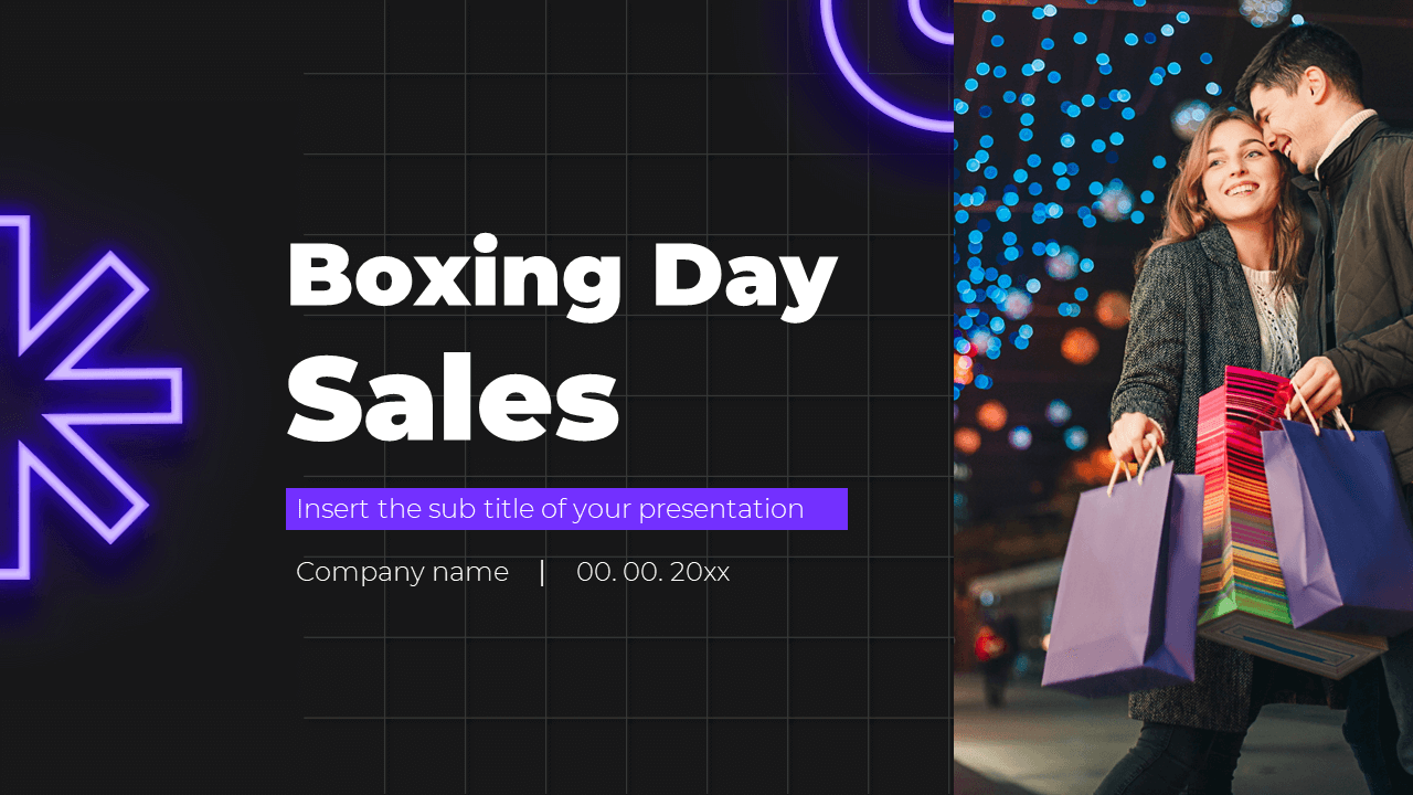 Boxing Day Sales Free PowerPoint and Template Google Slides Theme