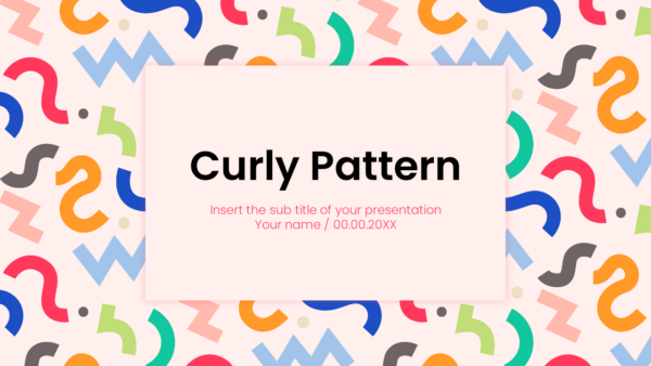 Curly Pattern Free PowerPoint Template and Google Slides Theme