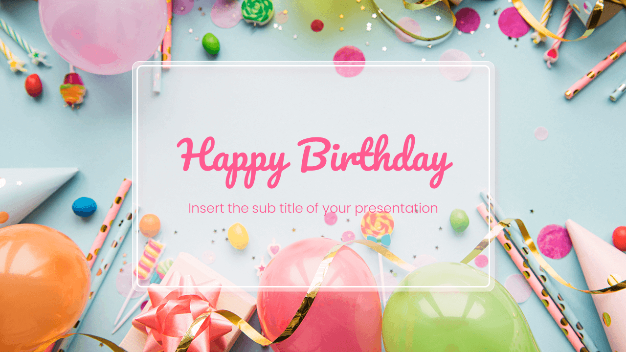 Happy Birthday Free PowerPoint Template Google Slides Theme